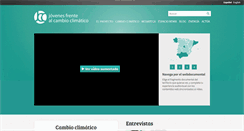 Desktop Screenshot of jovenesfrentealcambioclimatico.com